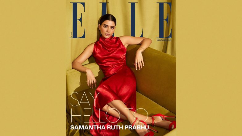 Samantha Ruth Prabhu Graces ELLE India Cover For The First Time! Actress Looks Drop-Dead Gorgeous In A Cara Cowl Dress By Āroka (View Pics)