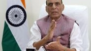 India News | Rajnath Singh to Visit UP's Jaunpur to Address Booth Adhyaksh Sammelan