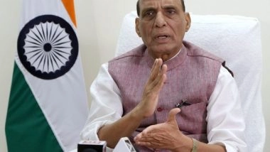India News | Rajnath Singh to Visit UP's Jaunpur to Address Booth Adhyaksh Sammelan