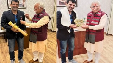 Sports News | Virender Singh Meets Manohar Lal Khattar, Haryana CM Assures Wrestler Justice