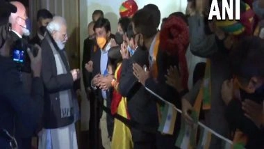 World News | Prime Minister Welcomed with Singing of 'Modi Hai Bharat Ka Gehna' as He Arrives in Glasgow