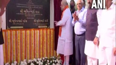 India News | Amit Shah Inaugurates 4.18 Km Long Elevated Corridor in Gujarat's Ahmedabad