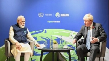 World News | COP26: PM Modi, UK Counterpart Discuss Afghanistan, Counter-terrorism, Indo-Pacific