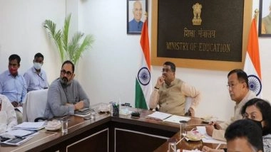 India News | Education Minister Pradhan Reviews Reopening of Schools, Covid Vaccination Status of Teachers
