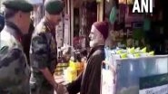 India News | J-K: GOC Chinar Corps Visits Shopian on Diwali Eve, Distributes Sweets Among People