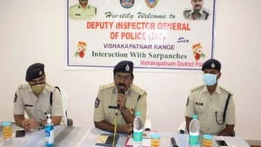 India News | Visakhapatnam DIG Interacts with Sarpanches to Curb Illegal Cultivation, Transportation of Cannabis