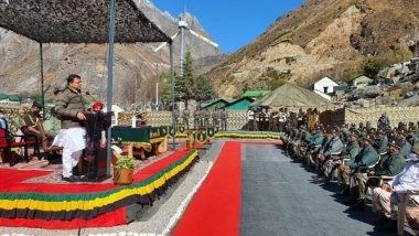 India News | Uttarakhand CM Dhami Along with Governor Gurmeet Singh Celebrated Diwali with the Soldiers in Chamoli