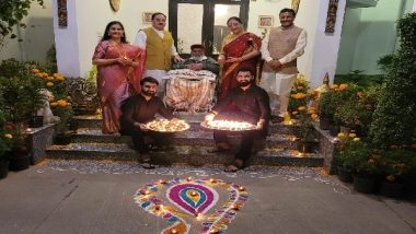 India News | BJP National President JP Nadda Celebrates Diwali with Family