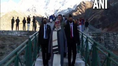 India News | PM Modi Arrives at Kedarnath Temple in Uttarakhand