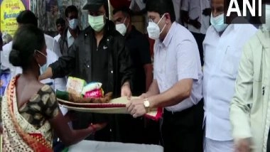India News | TN: CM Stalin Inspects Rain-affected Areas in Chennai, Distributes Essential Items to Needy People
