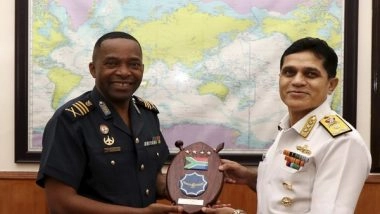 World News | S African Air Force Chief Calls on Vice Admiral Ghormade, Discusses Defence Cooperation