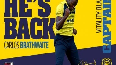 Sports News | Birmingham Bears Secure Brathwaite's Return as T20 Captain