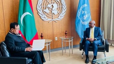 World News | UNGA President Discusses UN Reform, Vaccines Situation, Climate Change with MoS Rajkumar Ranjan Singh