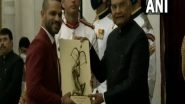 Sports News | Shikhar Dhawan, Bhavina Patel, Suhas Yathiraj Among 35 Athletes Conferred Arjuna Award