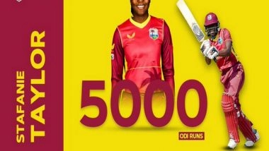 Sports News | Stafanie Taylor Becomes Third Cricketer to Score 5000 Runs in Women's ODI