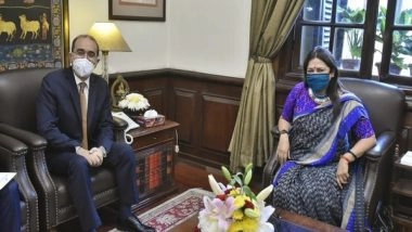 World News | MoS Lekhi Meets Ambassador of Egypt, Discusses Bilateral Cooperation