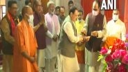 India News | BJP National President JP Nadda Offers Prayers at UP's Gorakhnath Temple
