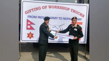 World News | Indian Army Gifts Workshop Trucks to Nepal Army