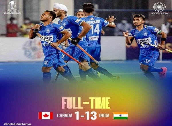 Sports News | FIH Men's Junior WC: Hosts India Thrash Canada 13-1