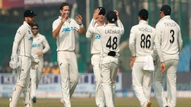 Sports News | Ind Vs NZ, 1st Test: Jamieson, Southee Strike to Leave Hosts in Spot of Bother (Lunch, Day 4)