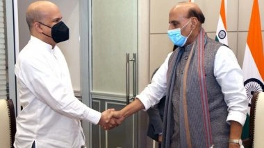 World News | High Commissioner of Sri Lanka to India Meets Rajnath Singh