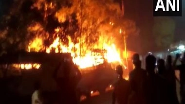 India News | Fire Breaks out at Marriage Hall in Maharashtra's Bhiwandi