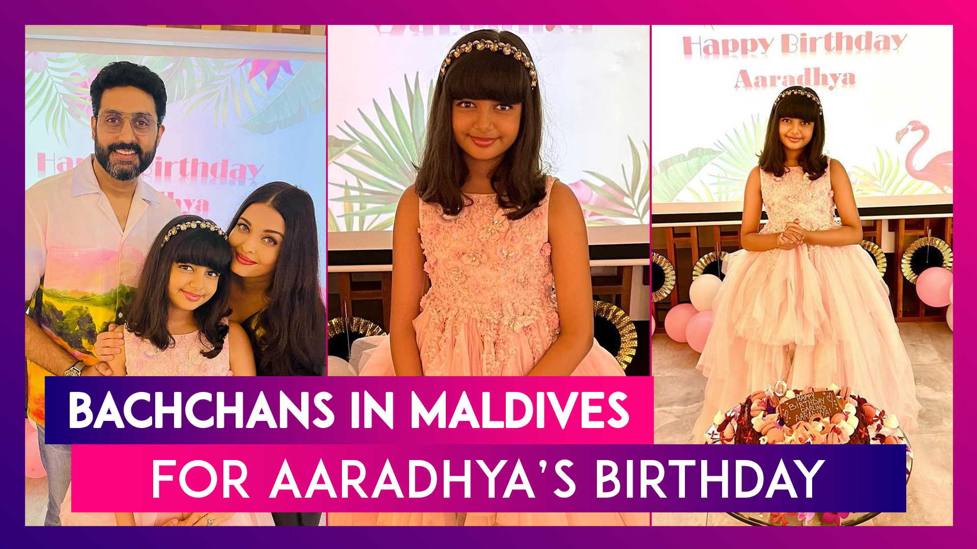 Abhishek Bachchan & Aishwarya Rai Bachchan In Maldives For Daughter  Aaradhya's 10th Birthday; Share Adorable Pictures | ðŸ“¹ Watch Videos From  LatestLY