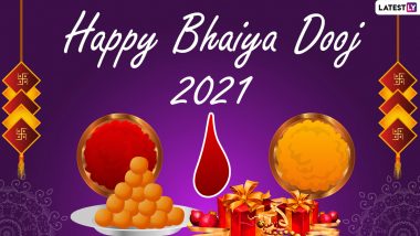 Bhai Dooj 2021 Images & HD Wallpapers For Free Download Online: Wish Happy Bhaubeej With WhatsApp Messages, New Greetings and Quotes
