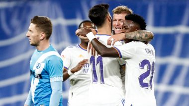 Real Madrid 2–1 Rayo Vallecano, La Liga 2021–22 Video Highlights: Toni Kroos, Karim Benzema Help Los Blancos Continue Impressive Run