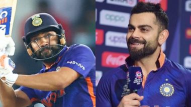 Virat Kohli Hints at Rohit Sharma Succeeding Him As India’s T20I Skipper During Toss Ahead of Namibia Clash at T20 World Cup 2021