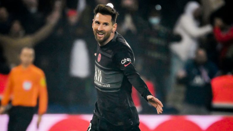 Lionel Messi Goal Video: Watch PSG and Argentine Star Score His Maiden Ligue 1 2021–22 Goal With Sensational Strike Against FC Nantes