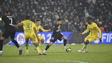 PSG 3–1 Nantes, Ligue 1 2021–22: Lionel Messi Scores First French League Goal As Parisians Extend Lead at the Top of Points Table