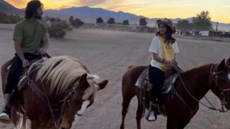 Liger: Vijay Deverakonda and Ananya Panday Go Horse Riding in Las Vegas (View Pics)