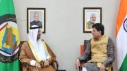 World News | Piyush Goyal Meets GCC Secretary-General Al Hajraf, Discusses Free Trade Agreement