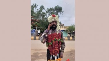 Karnataka: Thousands Bid Adieu to Mentally Challenged Beggar Huchcha Basya Who Died in Road Accident Ballary