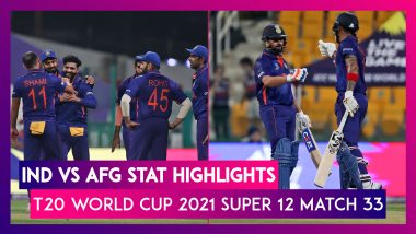 IND vs AFG Stat Highlights T20 World Cup 2021: India Registers 66-Run Win