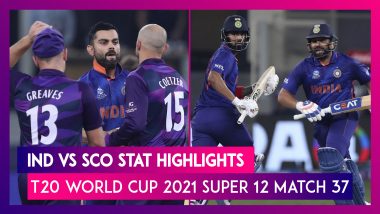IND vs SCO Stat Highlights T20 World Cup 2021: India Registers 8-Wicket Win