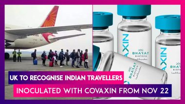 UK To Recognise Indian Travellers Inoculated With Covaxin From Nov 22, No Self-Isolation Required