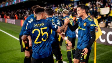 Manchester United Relives Cristiano Ronaldo & Jadon Sancho's Goal Ahead of Their UCL 2021-22 Match Against Young Boys (Watch Video)