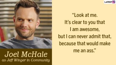 Joel McHale Birthday Special: 10 Quotes of the Actor as Jeff Winger From  Community That Are Weirdly Funny! | 📺 LatestLY