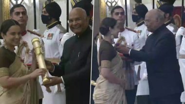 Padma Awards 2021: Kangana Ranaut Conferred with Padma Shri Award