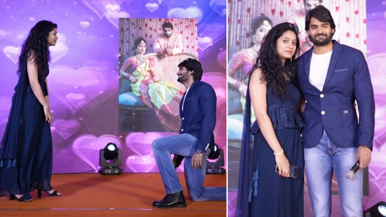 Kartikeya Proposes Fiancée Lohitha at Raja Vikramarka’s Pre-Release Event; Couple To Tie the Knot on November 21 (View Pics)