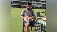 Sports News | Kohli, Anushka Engage in Fun Chat as Cat Visits India Batter at Training