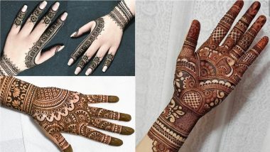 Last-Minute Diwali 2021 Mehndi Designs for Hands: Beautiful Arabic Mehandi Designs, Indian Henna Patterns and Easy Finger Mehendi Designs for Deepavali Festival