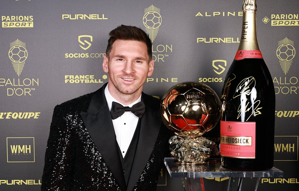 PSG striker Messi wins Ballon d'Or for seventh time