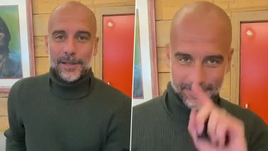 Pep Guardiola Sends Good Wishes to Mumbai City FC Ahead of ISL 2021–22 Clash Against FC Goa, Says, ‘Invite Me, I Want To Go to India’ (Watch Video)
