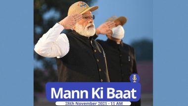 Mann Ki Baat on November 28, 2021 Live Streaming: Watch And Listen to PM Narendra Modi's Address to The Nation Via Radio Programme