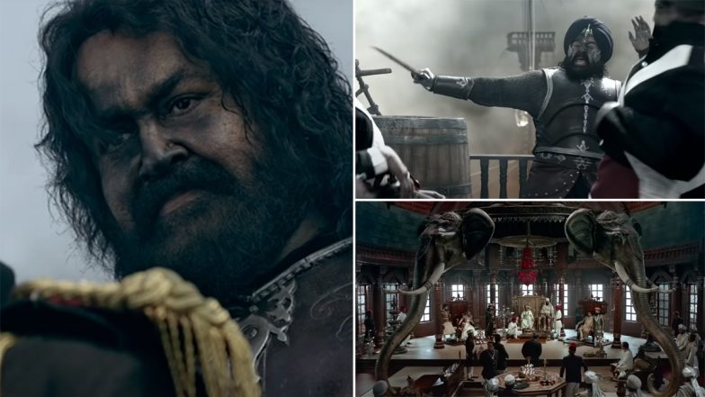 Marakkar Teaser 1: Mohanlal As Kunjali Marakkar IV Fights the Enemies in This Epic Glimpse From the Film! (Watch Video)