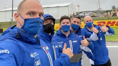 Mick Schumacher Poses With Team Haas Ahead of Brazilian GP 2021 (See Pics)