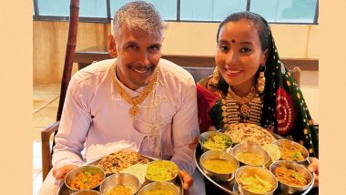 Milind Soman and Wife Ankita Konwar Enjoy Thali in Saurashtra, Emphasise on Staying Fit Without Being on a Diet